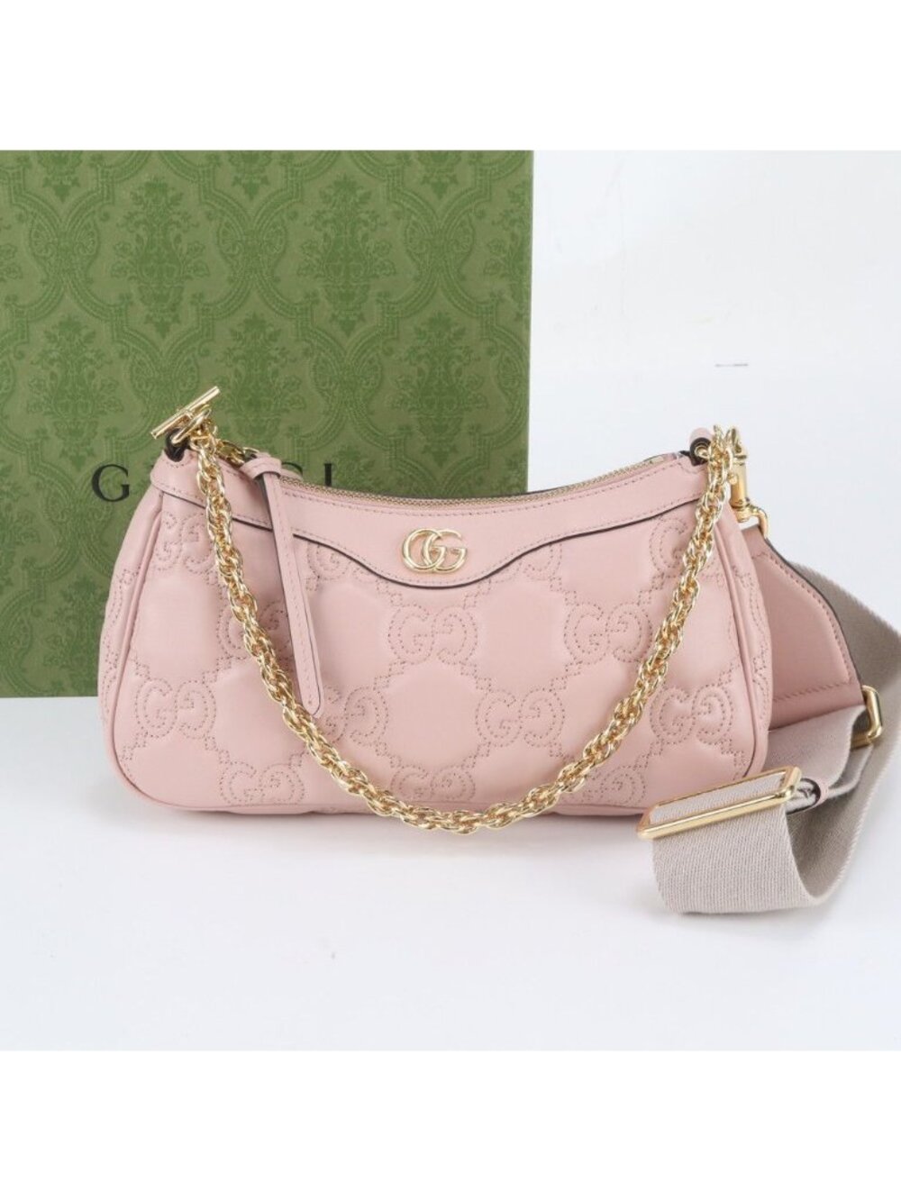Gucci GG Matelasse Leather 2-Way Shoulder Bag Crossbody